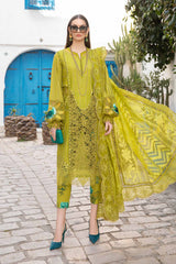 D-2408-A | 3PC Unstitched Luxury Lawn By Maria B