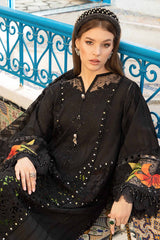 D-2408-B | 3PC Unstitched Luxury Lawn By Maria B