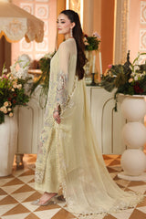 3 Piece Unstitched Embroidered Chiffon Suit By Maria B