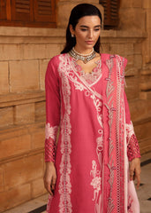 D2-Coral | 3Pc Unstitched Suit Winter Embroidered Aaleen By Crimson