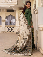 MANELI | 3 Pc Unstitched Suit Kashmiri Hand Wooven Embroidered Shawl Collection Bayaan By Cinq