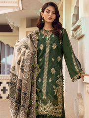 MANELI | 3 Pc Unstitched Suit Kashmiri Hand Wooven Embroidered Shawl Collection Bayaan By Cinq