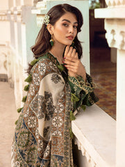 MANELI | 3 Pc Unstitched Suit Kashmiri Hand Wooven Embroidered Shawl Collection Bayaan By Cinq