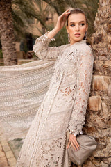 D-2409-A | 3PC Unstitched Luxury Lawn By Maria B