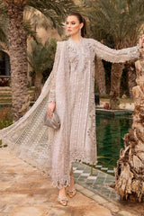 D-2409-A | 3PC Unstitched Luxury Lawn By Maria B