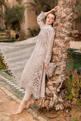 D-2409-A | 3PC Unstitched Luxury Lawn By Maria B