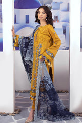 DD-01 | 3PC Unstitched Embroidered Lawn Dahlia By Raeesa Premium