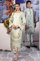 DD-07 | 3PC Unstitched Embroidered Lawn Dahlia By Raeesa Premium