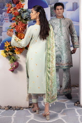 DD-07 | 3PC Unstitched Embroidered Lawn Dahlia By Raeesa Premium