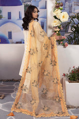 DD-08 | 3PC Unstitched Embroidered Lawn Dahlia By Raeesa Premium