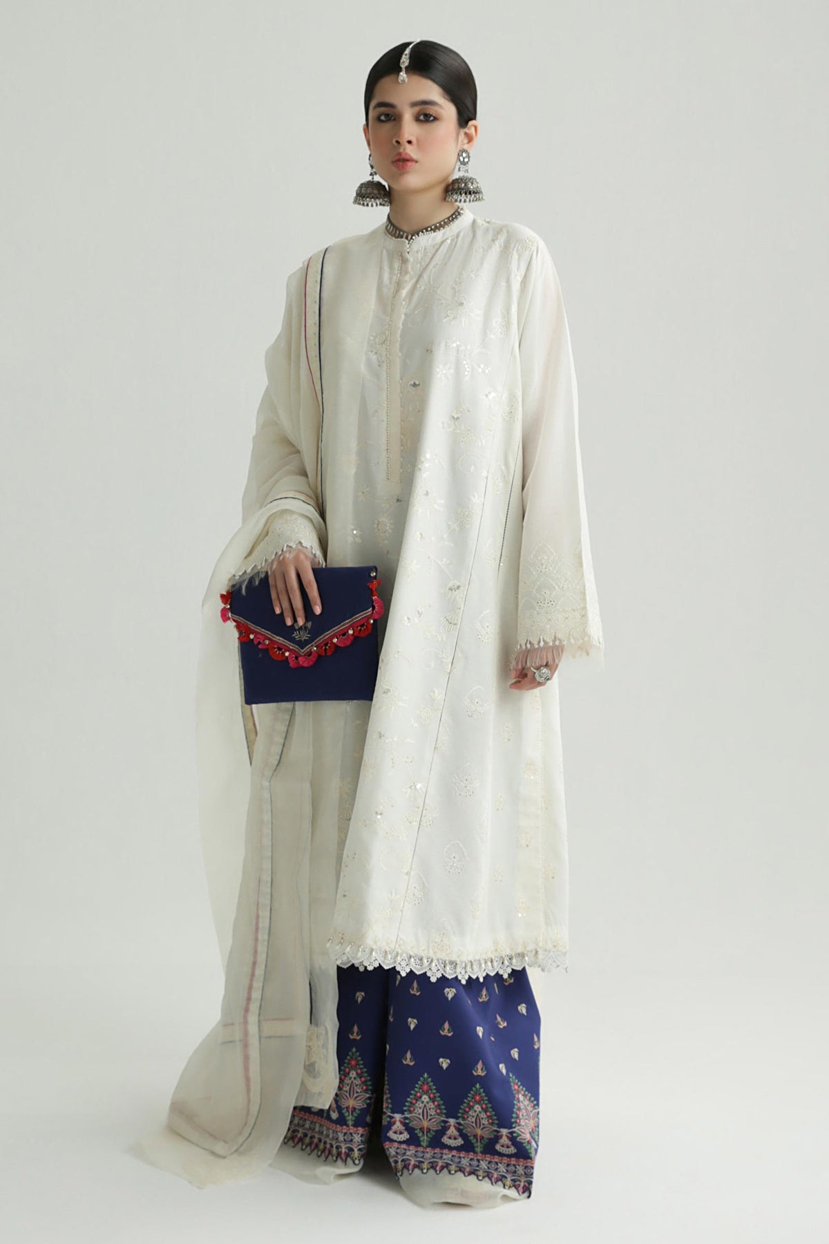 DEENA 12B | 3PC Unstitched Summer Lawn By Zara Shahjahan