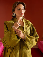 3 PC Unstitched Suit Embroidered Lawn Dastan-e-Noor By Parishay | DSC-01
