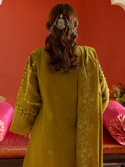 3 PC Unstitched Suit Embroidered Lawn Dastan-e-Noor By Parishay | DSC-01