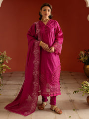3 PC Unstitched Suit Embroidered Lawn Dastan-e-Noor By Parishay | DSC-02