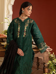 3 PC Unstitched Suit Embroidered Lawn Dastan-e-Noor By Parishay | DSC-06