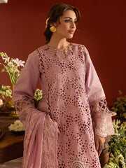 3 PC Unstitched Suit Embroidered Lawn Dastan-e-Noor By Parishay | DSC-08