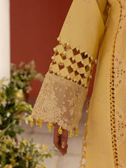 3 PC Unstitched Suit Embroidered Lawn Dastan-e-Noor By Parishay | DSC-11