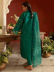 3 PC Unstitched Suit Embroidered Lawn Dastan-e-Noor By Parishay | DSC-14