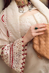 FK-16 ANAYA | 3Pc Unstitched Suit Luxury Lawn Sahil By Qalamkar