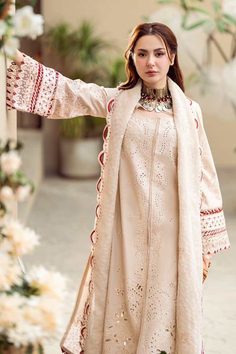 FK-16 ANAYA | 3Pc Unstitched Suit Luxury Lawn Sahil By Qalamkar