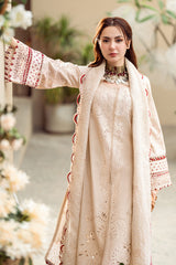 FK-16 ANAYA | 3Pc Unstitched Suit Luxury Lawn Sahil By Qalamkar