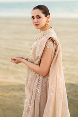 FK-01 SOPHIA | 3Pc Unstitched Suit Luxury Lawn Sahil By Qalamkar