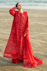 FK-07 BELLA | 3Pc Unstitched Suit Luxury Lawn Sahil By Qalamkar