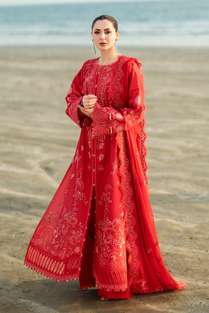 FK-07 BELLA | 3Pc Unstitched Suit Luxury Lawn Sahil By Qalamkar