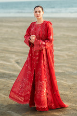 FK-07 BELLA | 3Pc Unstitched Suit Luxury Lawn Sahil By Qalamkar