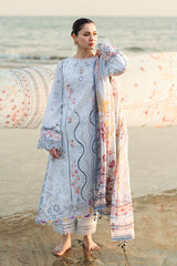FK-02 ISABELLA | 3Pc Unstitched Suit Luxury Lawn Sahil By Qalamkar