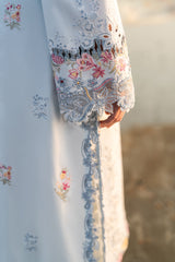 FK-02 ISABELLA | 3Pc Unstitched Suit Luxury Lawn Sahil By Qalamkar