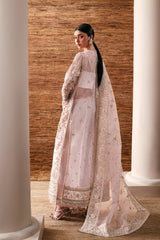 Luxury Hand-Embroidered Organza 3-Piece Suit with Pouch Pearl Essence By Eman  Adeel