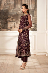 ZFE-06 DAHLIA | 3Pc Unstitched Suit Embroidered Lawn Formal Edit By Zarif