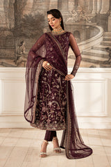 ZFE-06 DAHLIA | 3Pc Unstitched Suit Embroidered Lawn Formal Edit By Zarif