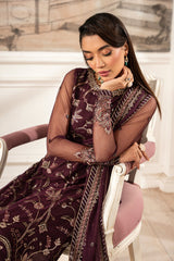 ZFE-06 DAHLIA | 3Pc Unstitched Suit Embroidered Lawn Formal Edit By Zarif