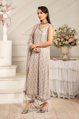 ZFE-05 ALAINA | 3Pc Unstitched Suit Embroidered Lawn Formal Edit By Zarif