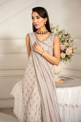 ZFE-05 ALAINA | 3Pc Unstitched Suit Embroidered Lawn Formal Edit By Zarif