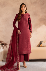 Unstitched 3-PC Embroidered Lawn By Zarif UNST-LWN-02 SAYAH