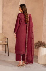 Unstitched 3-PC Embroidered Lawn By Zarif UNST-LWN-02 SAYAH