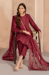 Unstitched 3-PC Embroidered Lawn By Zarif UNST-LWN-02 SAYAH