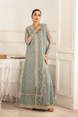 ZFE-01 LYDIA | 3Pc Unstitched Suit Embroidered Lawn Formal Edit By Zarif