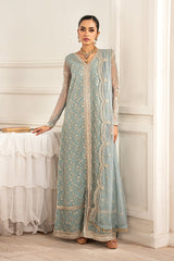 ZFE-01 LYDIA | 3Pc Unstitched Suit Embroidered Lawn Formal Edit By Zarif