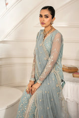 ZFE-01 LYDIA | 3Pc Unstitched Suit Embroidered Lawn Formal Edit By Zarif
