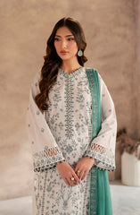 Unstitched 3-PC Embroidered Lawn By Zarif UNST-LWN-05 SEMIL
