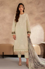 Unstitched 3-PC Embroidered Lawn By Zarif UNST-LWN-08 ROOHAL