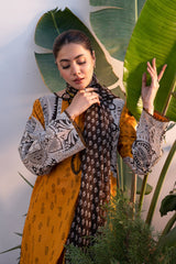 3-Pc Charizma C Print Printed Lawn With Printed Chiffon Dupatta CP4-18