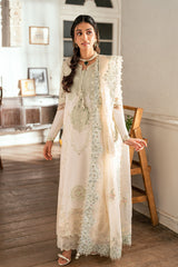 3-PC Unstitched Embroidered Luxury Lawn By Qalamkar | SB-10 Nadia