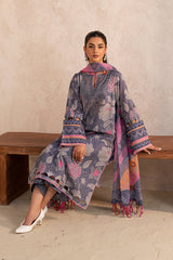 3-Pc Charizma C Print Printed Lawn With Printed Chiffon Dupatta CP4-11