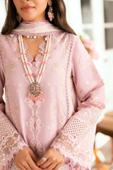 3-PC Unstitched Embroidered Luxury Lawn By Qalamkar | SB-06 Komal