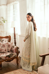 3-PC Unstitched Embroidered Luxury Lawn By Qalamkar | SB-08 Rimsha